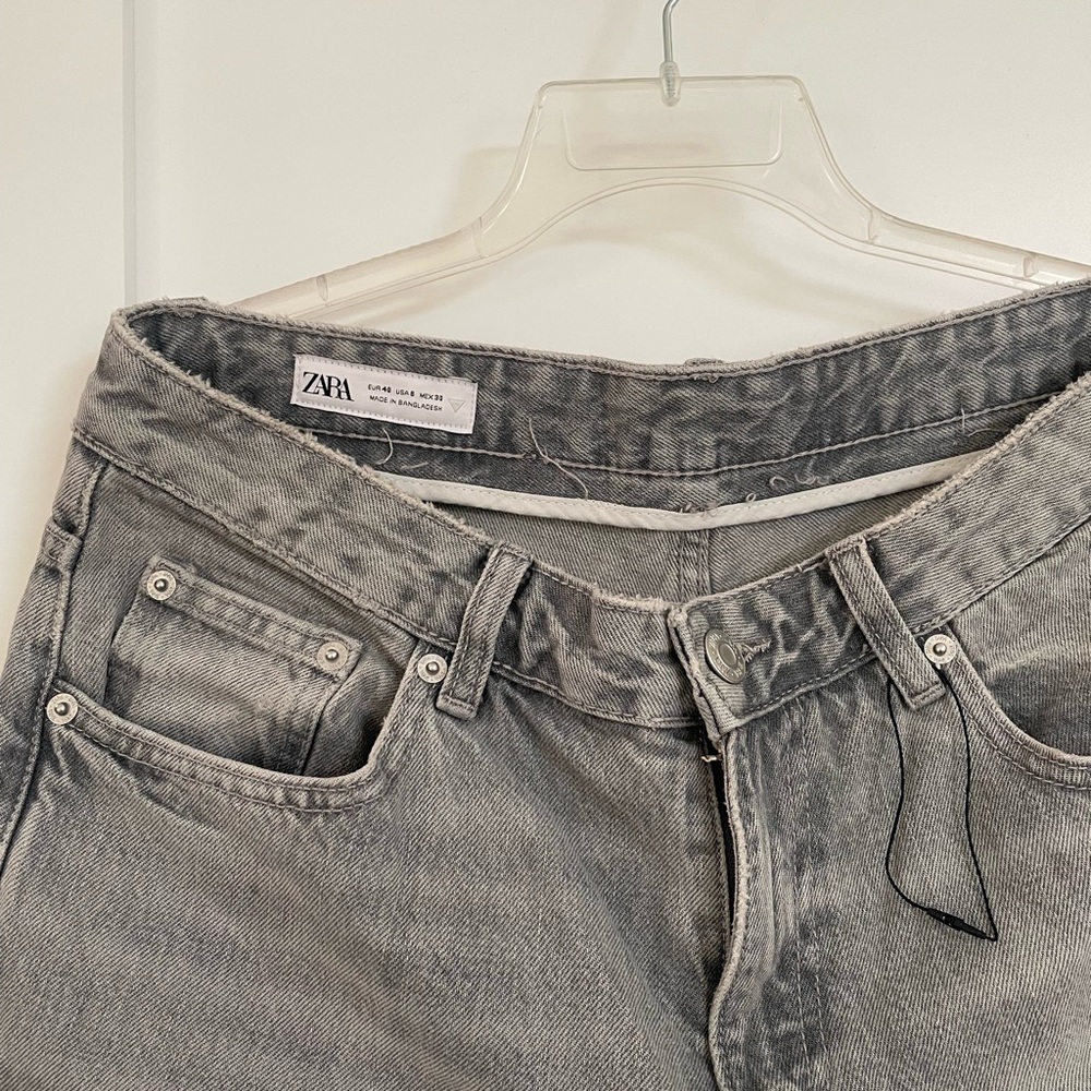 Zara Women's Gray Flare Jeans
